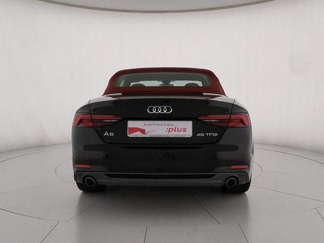 Usata Audi A5 Cabriolet Sport 245 CV (180 kW) 2019 Nero mito metallizzato rosso Cabrio