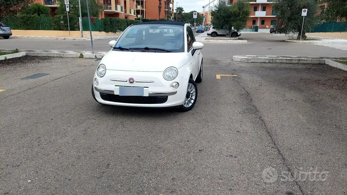 Usata Fiat 500 69 CV (50 kW) 2014 Bianco Cabrio