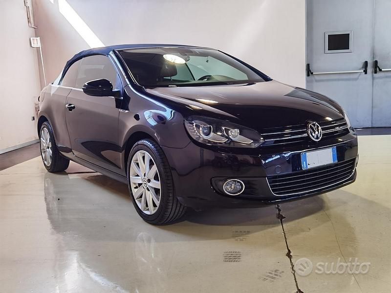Usata VW Golf Cabriolet 105 CV (77 kW) 2012 Nero Cabrio