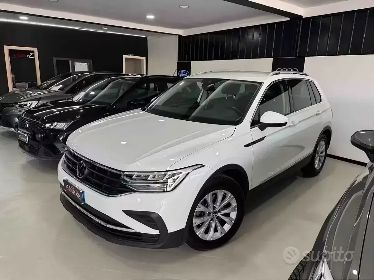 Usata VW Tiguan Elegance 150 CV (110 kW) 2021 Bianco SUV