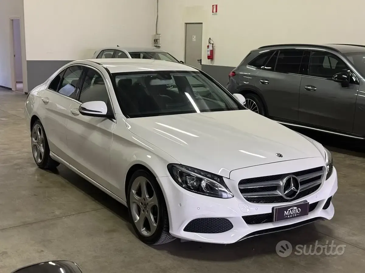 Usata Mercedes C200 Premium 136 CV (100 kW) 2018 Bianco Berlina