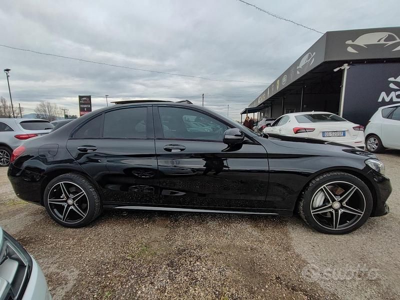 Usata Mercedes C250 Premium 204 CV (150 kW) 2017 Nero Berlina