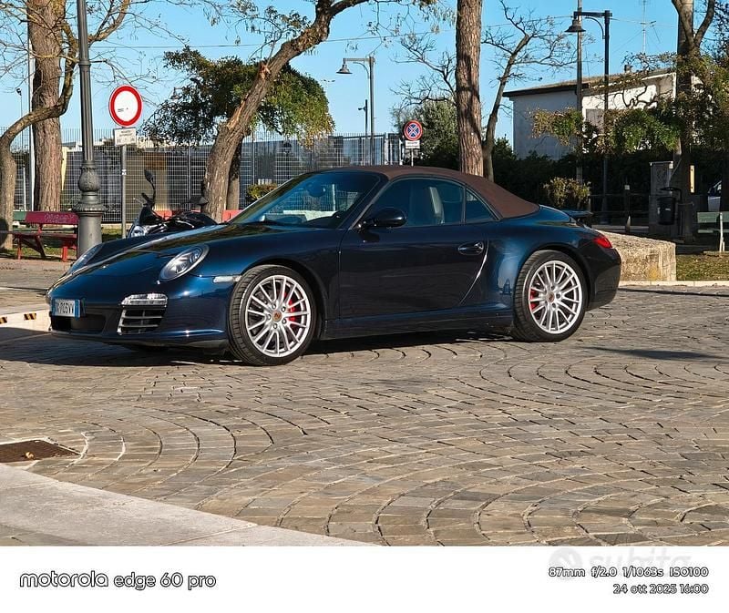Usata Porsche 911 Carrera Cabriolet 2009 Blu Cabrio