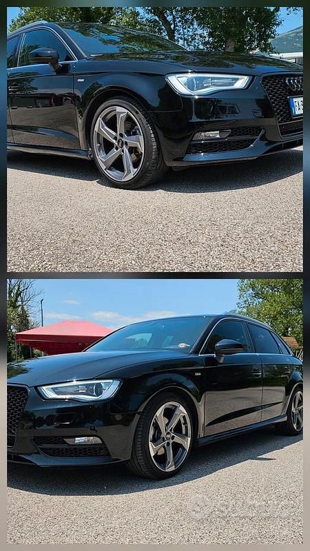 Usata Audi A3 S-Line 150 CV (110 kW) 2015 Nero Berlina