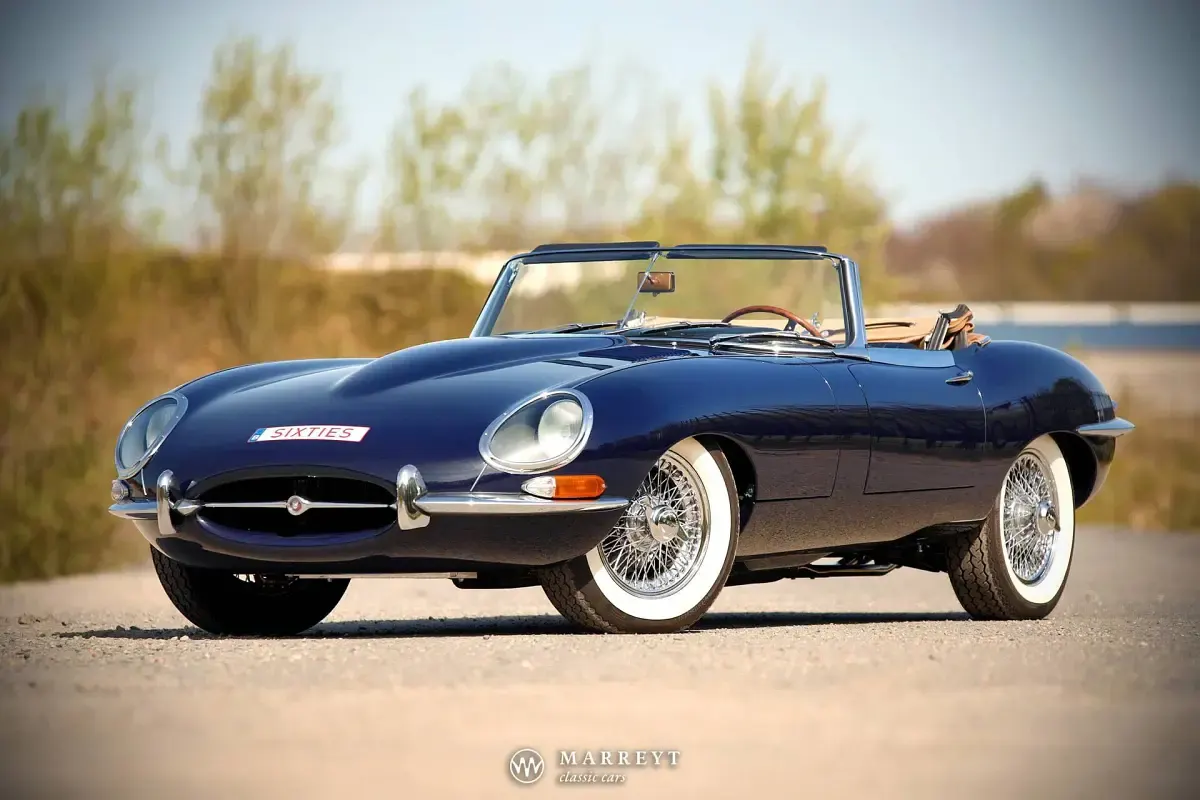 Usata Jaguar E-Type 269 CV (197 kW) 1966 Blu Cabrio