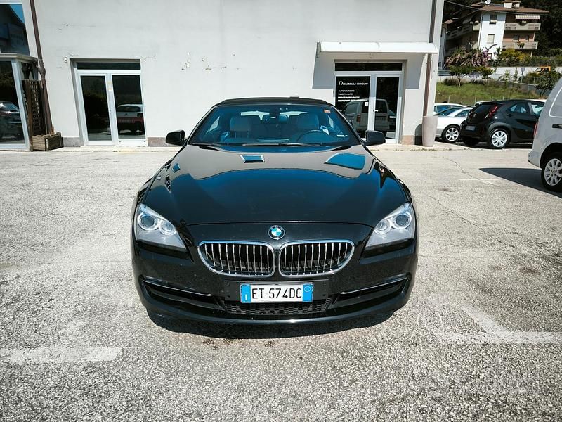 Usata BMW 640 Cabriolet 313 CV (230 kW) 2013 Nero Cabrio
