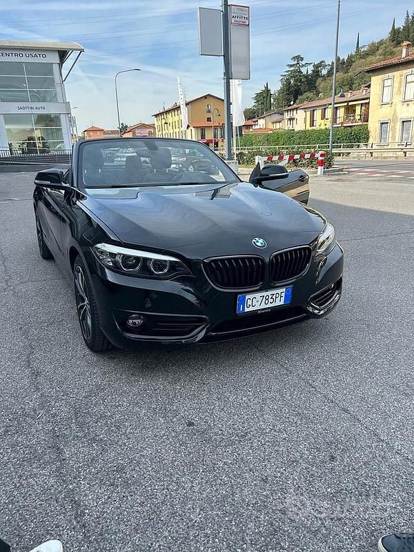 Usata BMW 218 M Sport 150 CV (110 kW) 2020 Nero Cabrio