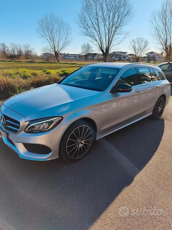 Usata Mercedes C200 136 CV (100 kW) 2017 Grigio Station wagon