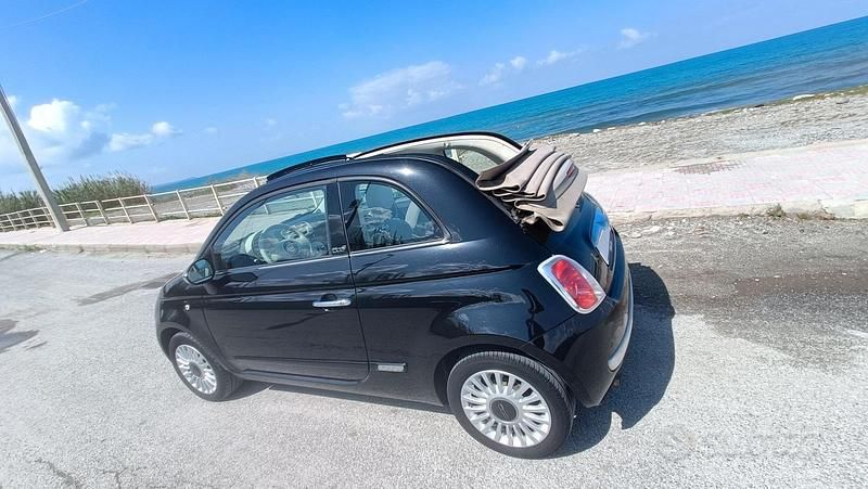 Usata Fiat 500 69 CV (50 kW) 2013 Nero Cabrio