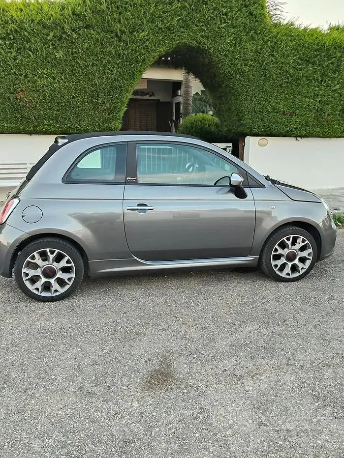Usata Fiat 500 Sport 69 CV (50 kW) 2015 Grigio Cabrio