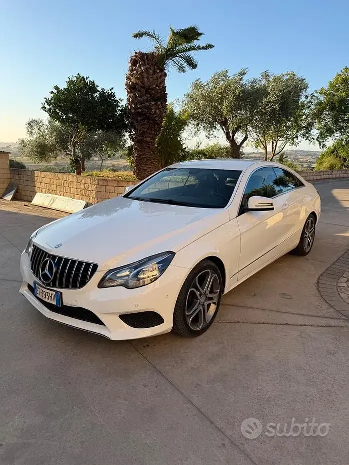 Usata Mercedes E220 204 CV (150 kW) 2014 Bianco Coupé