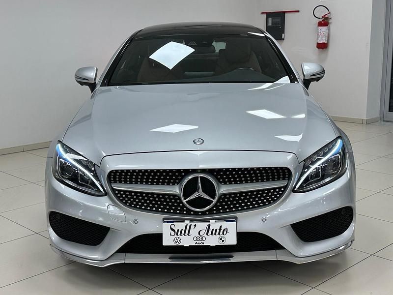Begagnad Mercedes C250 Premium Plus 204 HK (150 kW) 2016 Silver Sportkupé