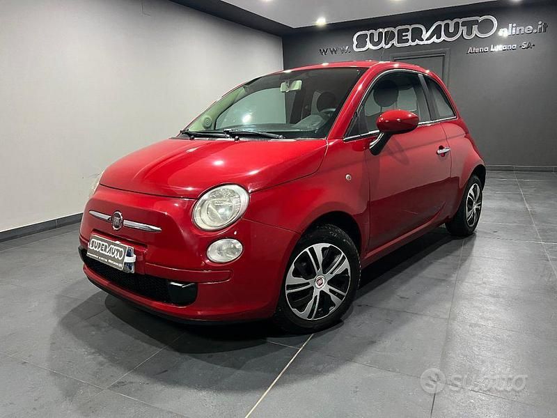 Usata Fiat 500 Lounge 69 CV (50 kW) 2009 Rosso Cabrio