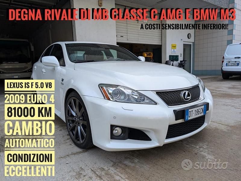 Usata Lexus IS-F 423 CV (311 kW) 2009 Bianco Berlina