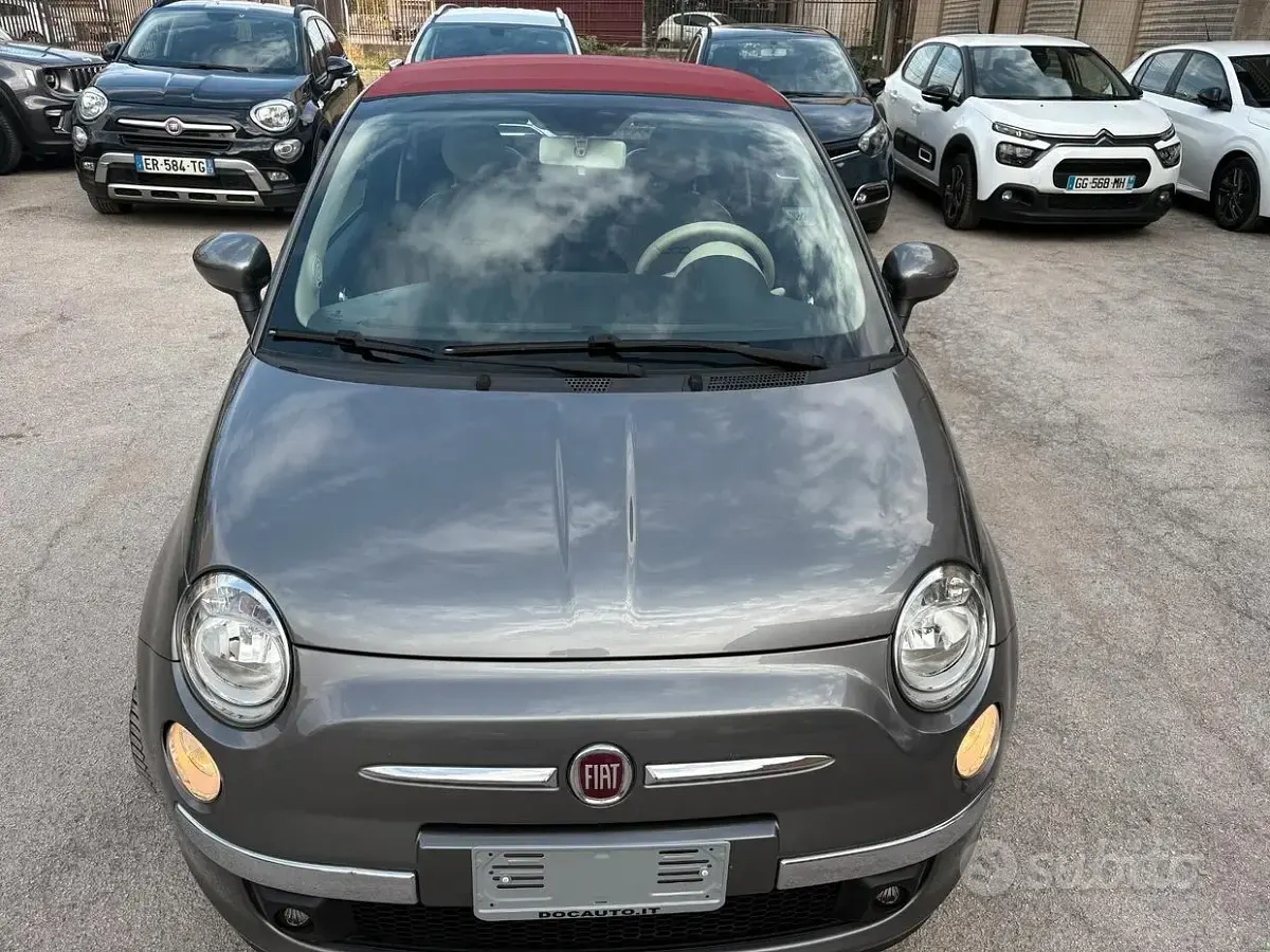 Usata Fiat 500C Lounge 69 CV (50 kW) 2013 Grigio Cabrio