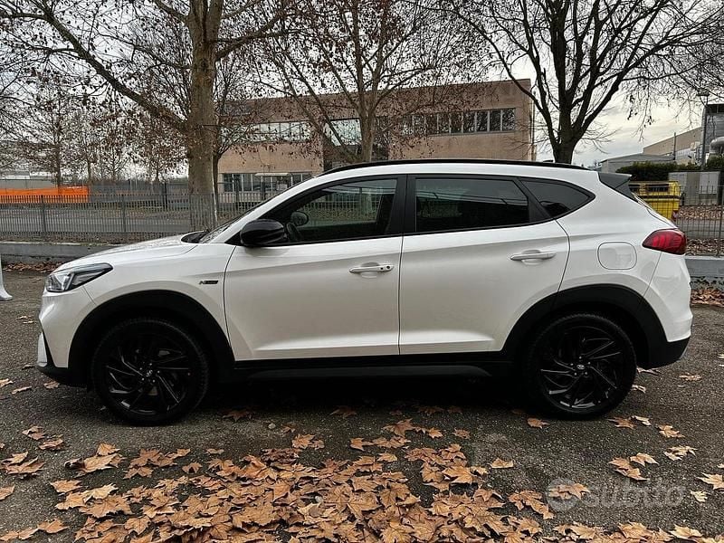 Usata Hyundai Tucson N Line 136 CV (100 kW) 2019 Bianco SUV