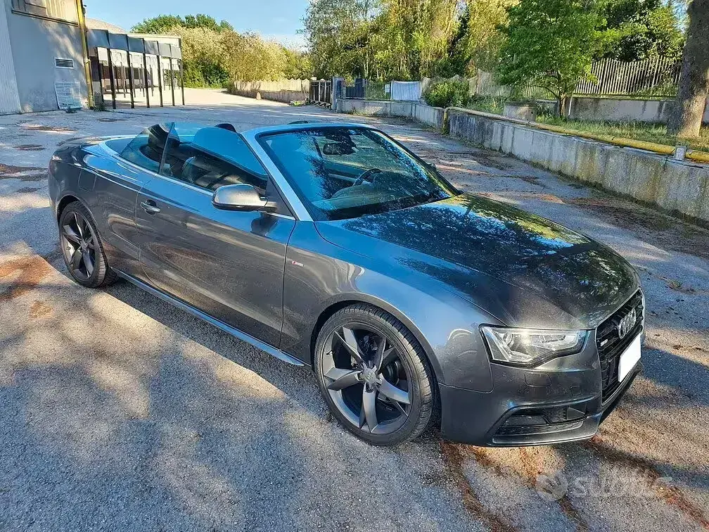 Usata Audi A5 Cabriolet S-Line 177 CV (130 kW) 2014 Grigio Cabrio