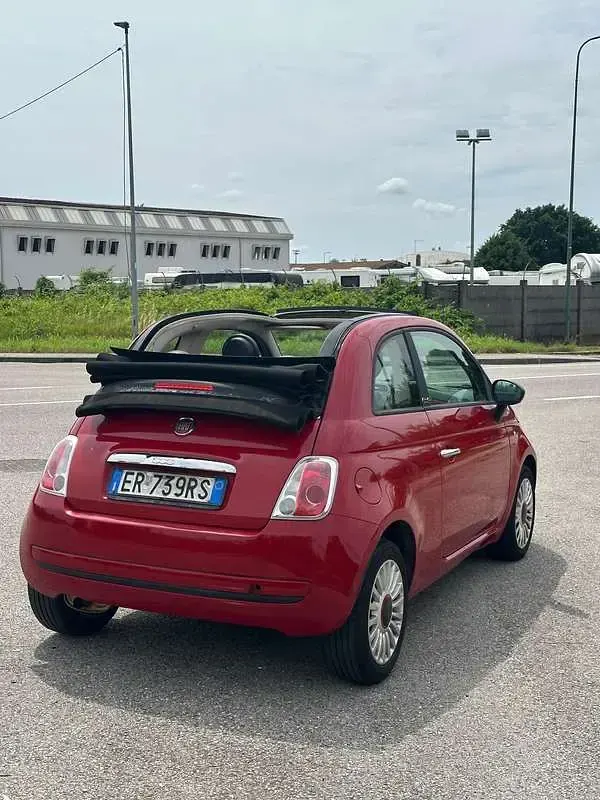 Usata Fiat 500 95 CV (69 kW) 2013 Rosso Cabrio