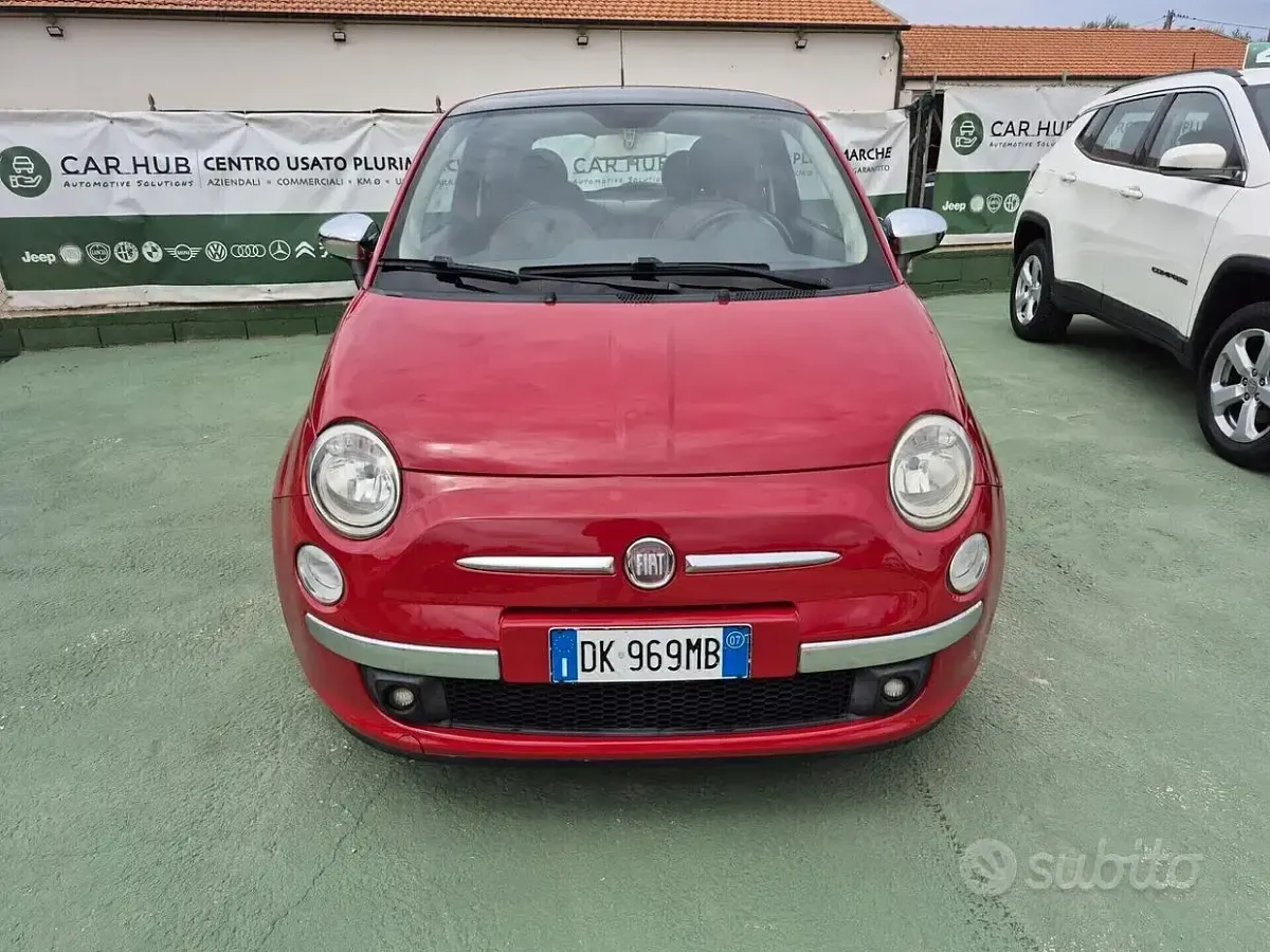 Usata Fiat 500 Lounge 75 CV (55 kW) 2008 Rosso Berlina
