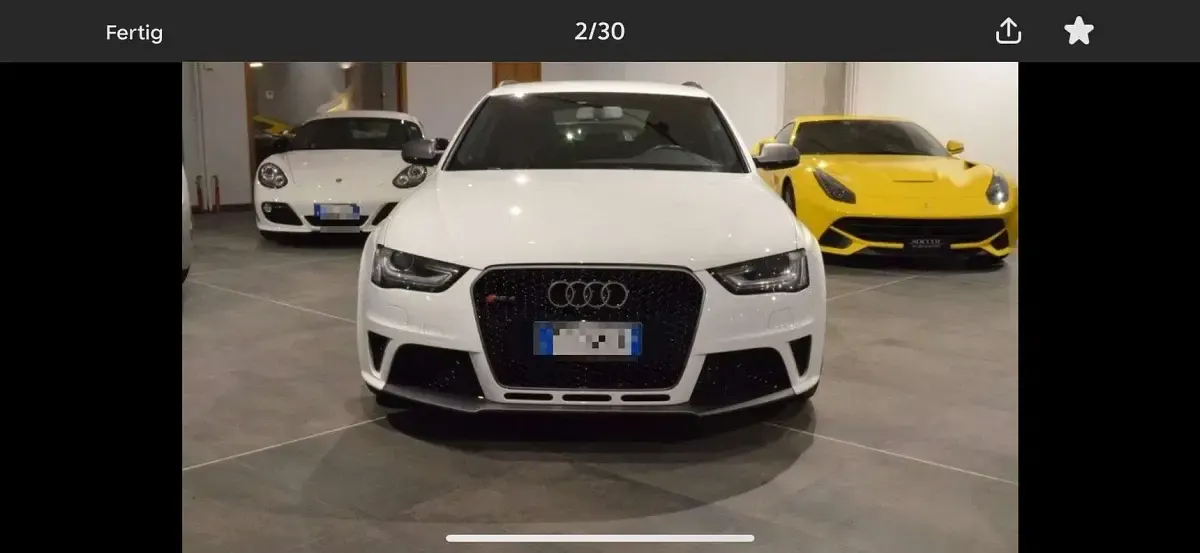 Usata Audi RS4 450 CV (330 kW) 2013 Bianco Station wagon