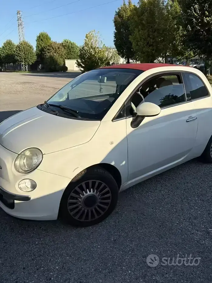 Usata Fiat 500C Lounge 69 CV (50 kW) 2013 Bianco Cabrio
