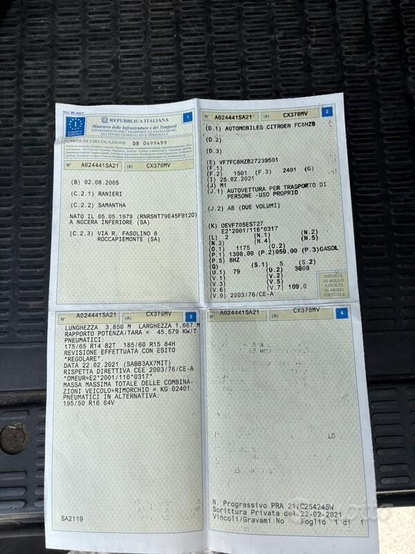 Usata Citroën C3 2005 Nero Utilitaria