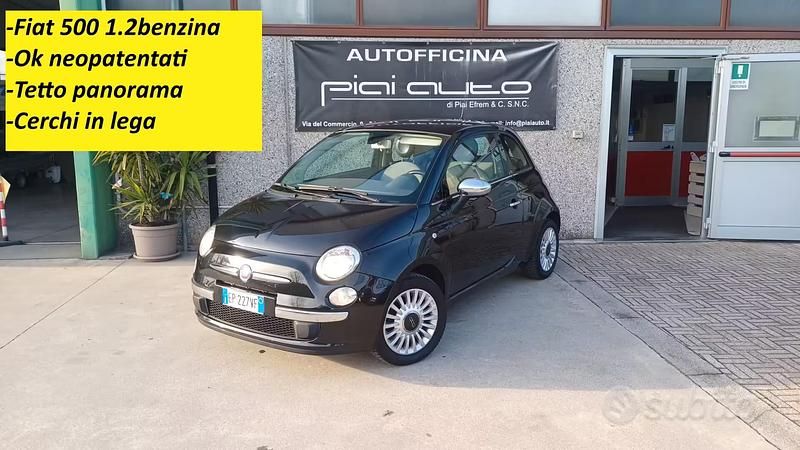 Usata Fiat 500 Lounge 69 CV (50 kW) 2013 Nero Utilitaria