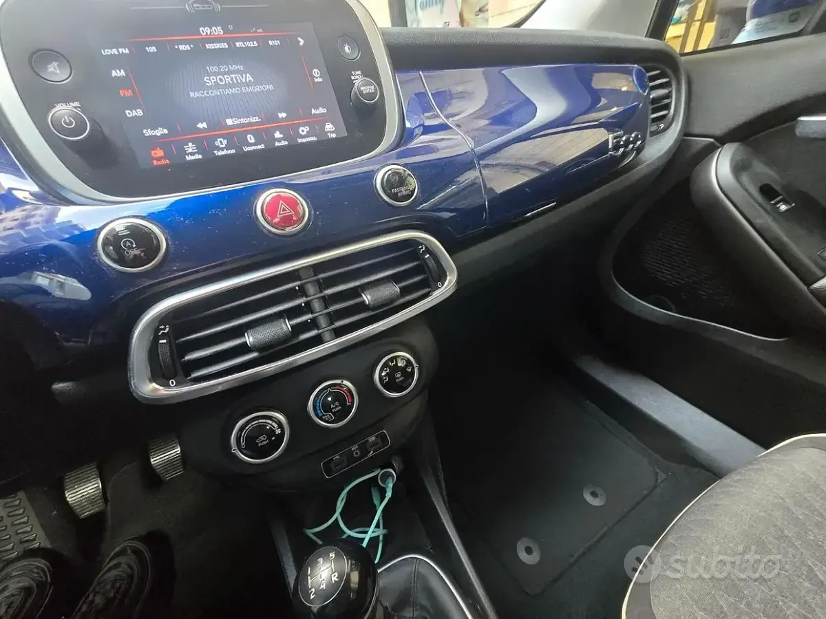 Usata Fiat 500X 95 CV (69 kW) 2019 Blu SUV