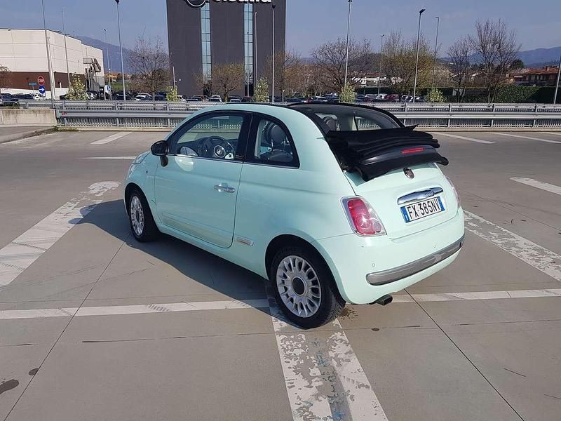 Usata Fiat 500C Lounge 69 CV (50 kW) 2015 Acquamarina Cabrio