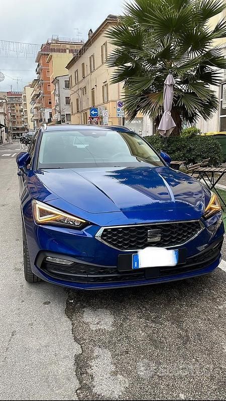 Usata Seat Leon 180 CV (132 kW) 2020 Blu Station wagon