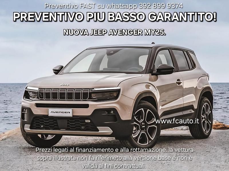 Nuova Jeep Avenger Longitude 101 CV (74 kW) 2025 Rosso SUV