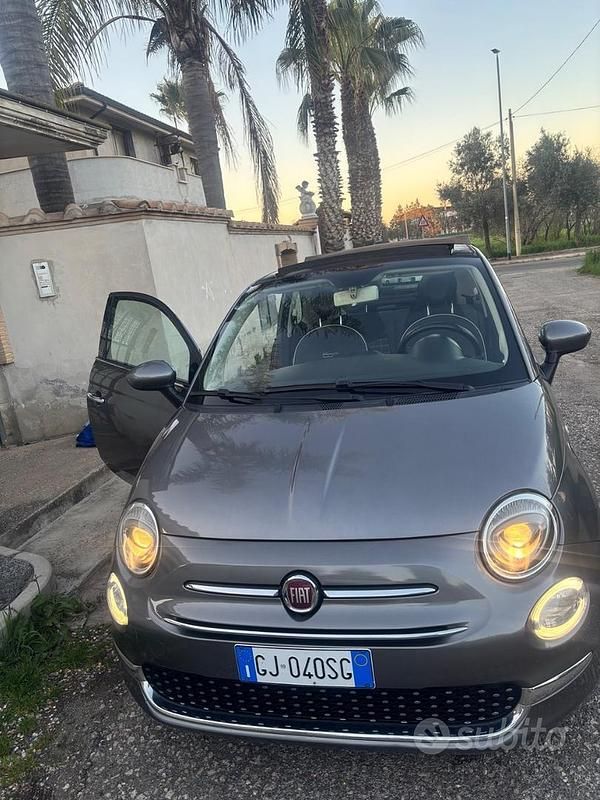 Usata Fiat 500C 69 CV (50 kW) 2017 Grigio Cabrio