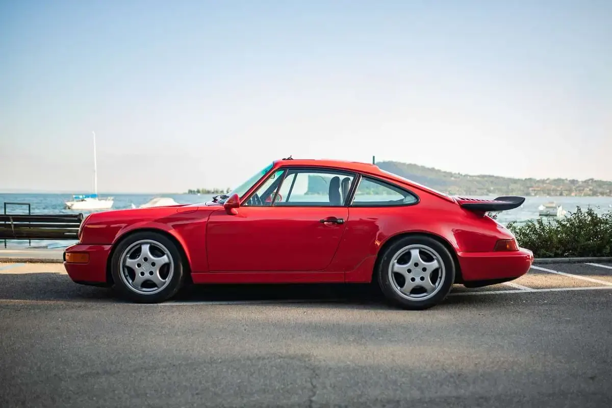 Usata Porsche 964 260 CV (191 kW) 1994 Rosso Cabrio
