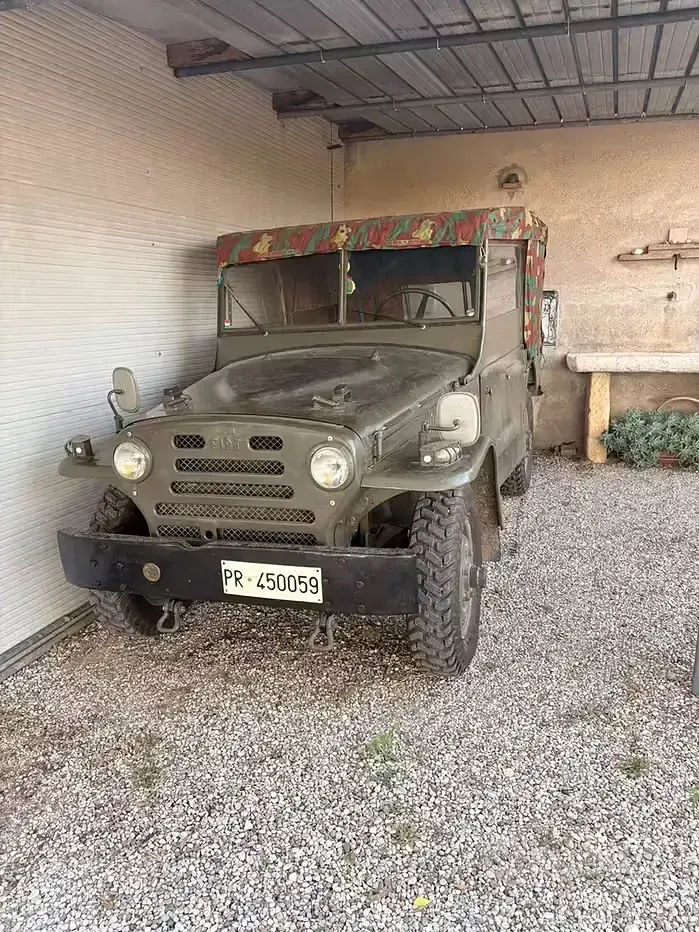 Usata Fiat Campagnola 1960 Verde Cabrio