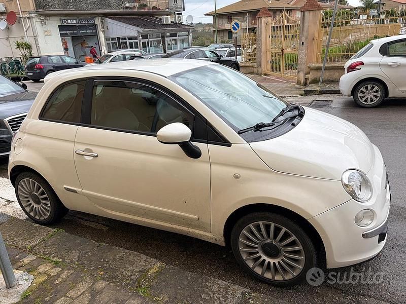 Usata Fiat 500 75 CV (55 kW) 2009 Bianco Cabrio