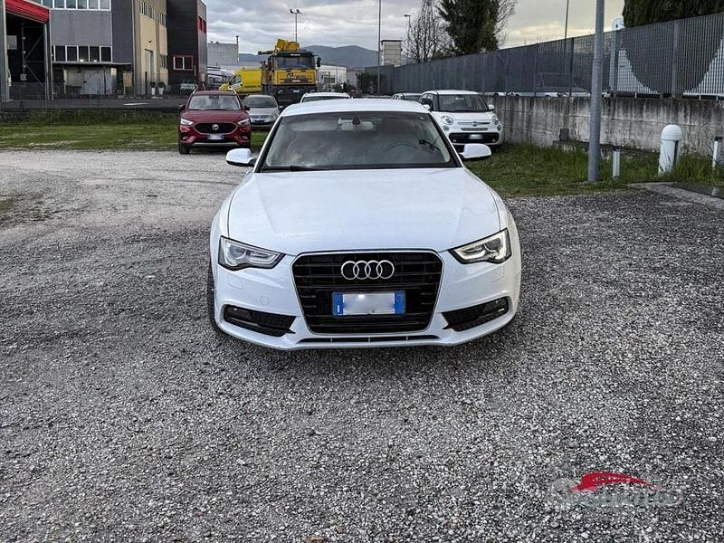 Usata Audi A5 177 CV (130 kW) 2014 Bianco Coupé