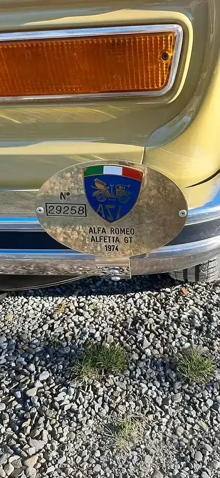 Usata Alfa Romeo Alfetta GT/GTV 1970 Giallo Coupé