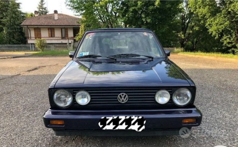 Blu Usata 1991 VW Golf Cabriolet Cabrio | 12.500 € - Immagine 1/4