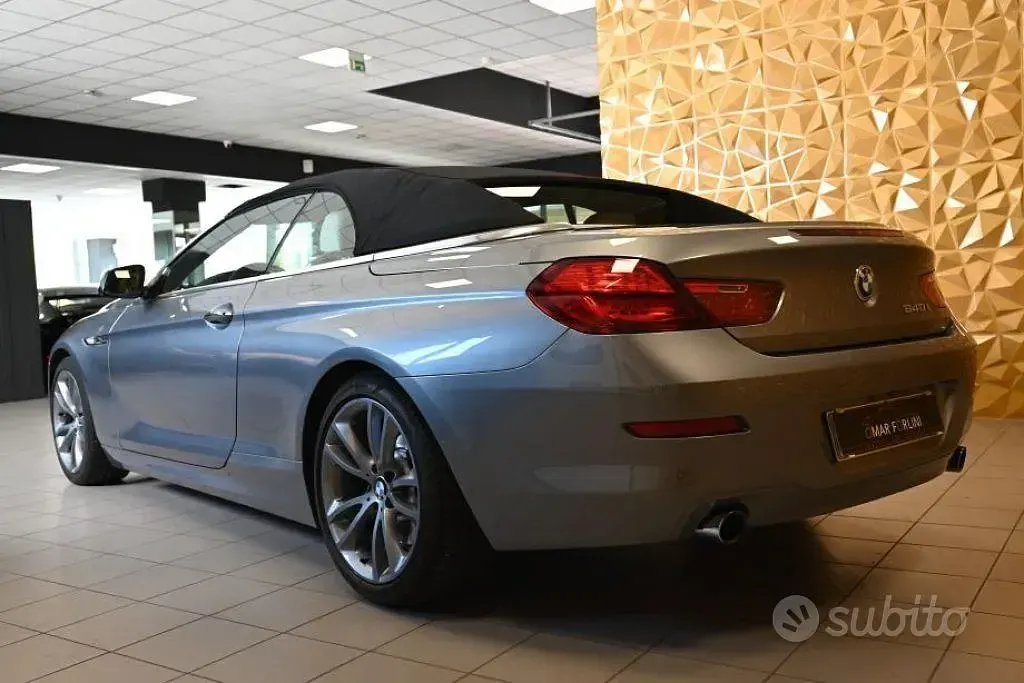 Usata BMW 640 Cabriolet Comfort Edition 320 CV (235 kW) 2011 Grigio Cabrio