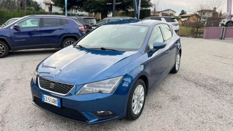 Usata Seat Leon Style 105 CV (77 kW) 2015 Blu Berlina