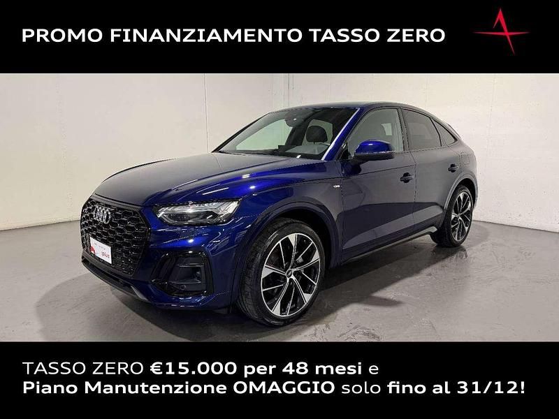 Blu navarra metallizzato Usata 2022 Audi Q5 Sportback S-line plus SUV | 46.900 € (Molto cara) - Immagine 1/4