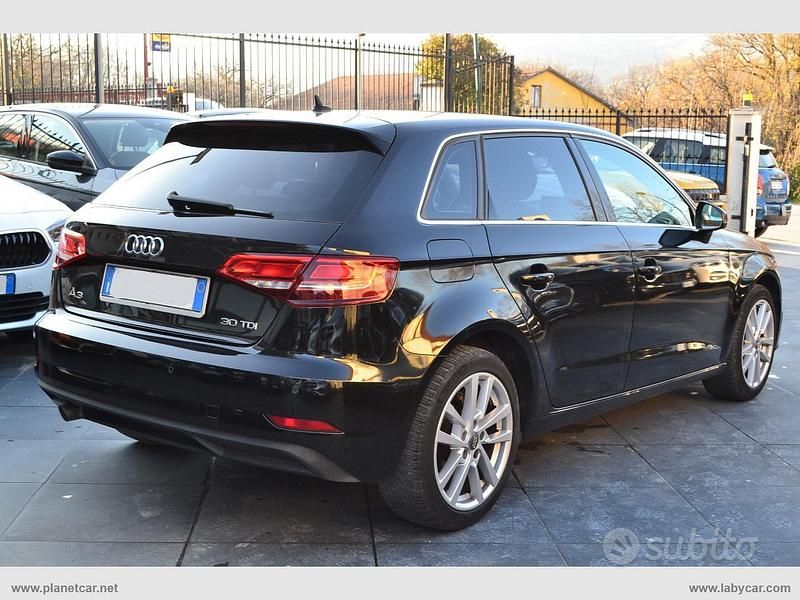 Usata Audi A3 Admired 116 CV (85 kW) 2018 Nero Berlina