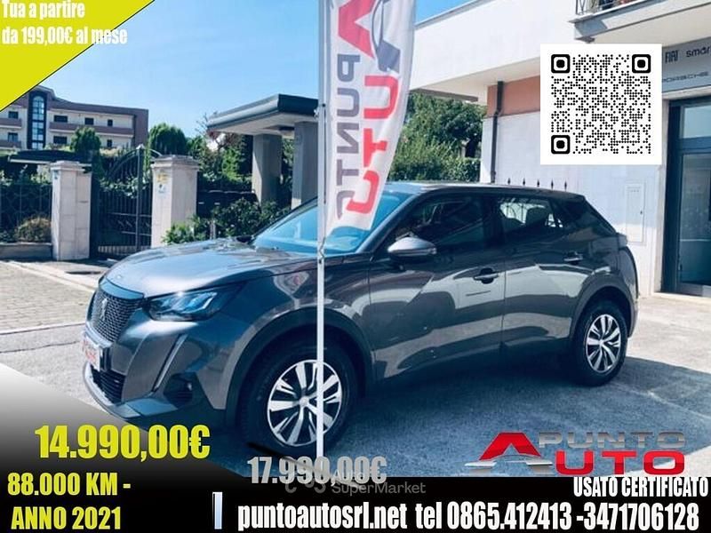 Usata Peugeot 2008 Active 110 CV (80 kW) 2021 Antracite SUV