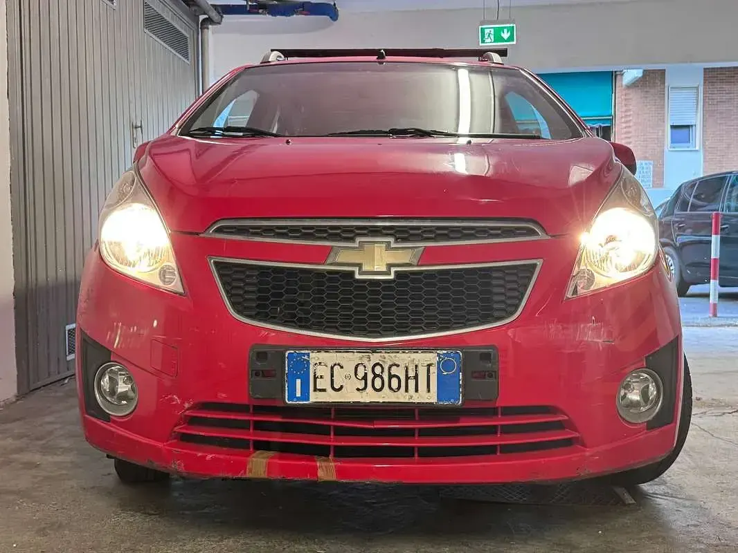 Usata Chevrolet Spark LS 82 CV (60 kW) 2010 Rosso Utilitaria