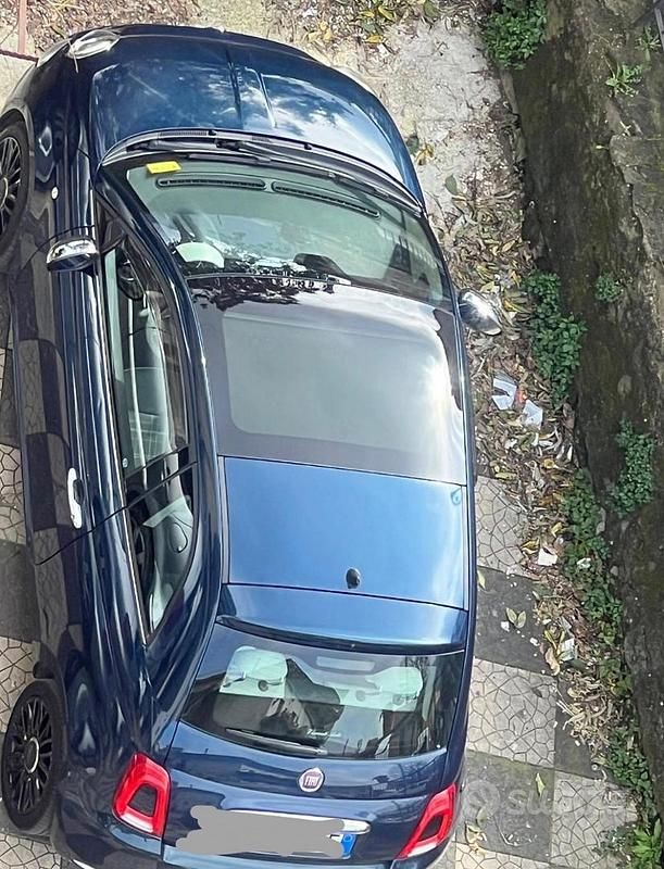 Usata Fiat 500 69 CV (50 kW) 2018 Blu Berlina