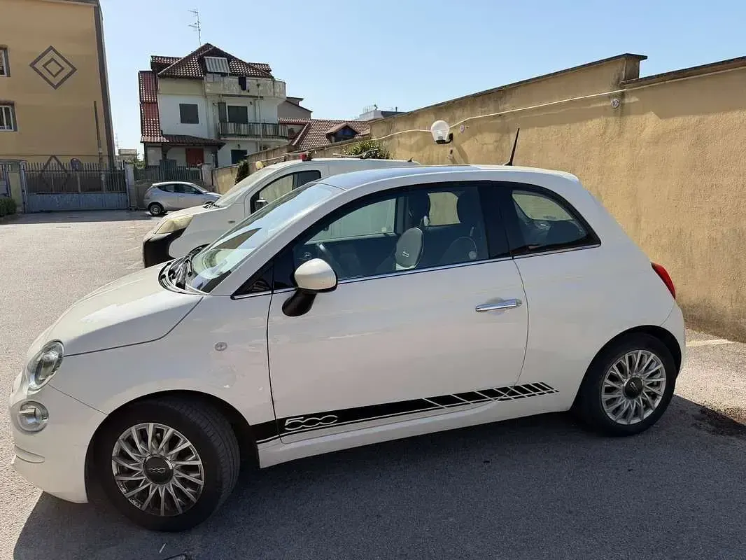 Usata Fiat 500 Lounge 69 CV (50 kW) 2018 Bianco Utilitaria