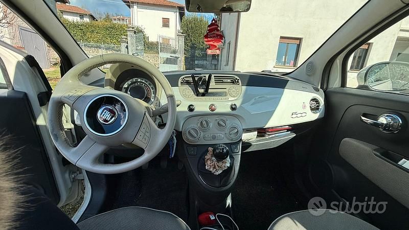 Usata Fiat 500 Lounge 69 CV (50 kW) 2009 Bianco Cabrio