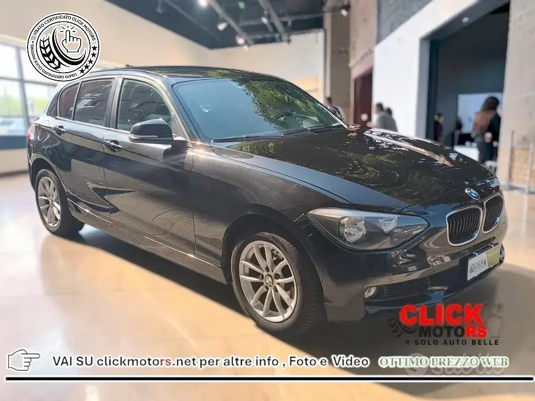 Usata BMW 118 Efficient Dynamics 143 CV (105 kW) 2015 Nero Utilitaria