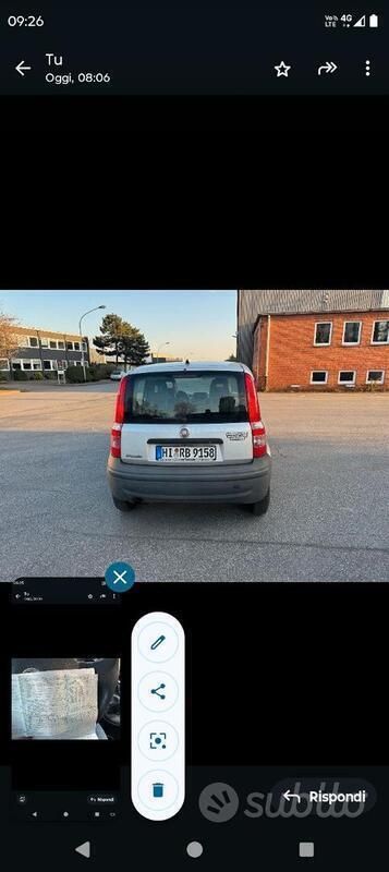 Usata Fiat Panda 60 CV (44 kW) 2009 Grigio Utilitaria