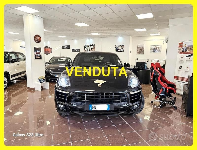 Usata Porsche Macan S Black Edition 250 CV (183 kW) 2015 Blu SUV